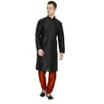 thumbnail image 1 of Mens Silk Blend Indian Wear Basic Solid Kurta Churidaar Mens Silk Sherwani, 1 of 2