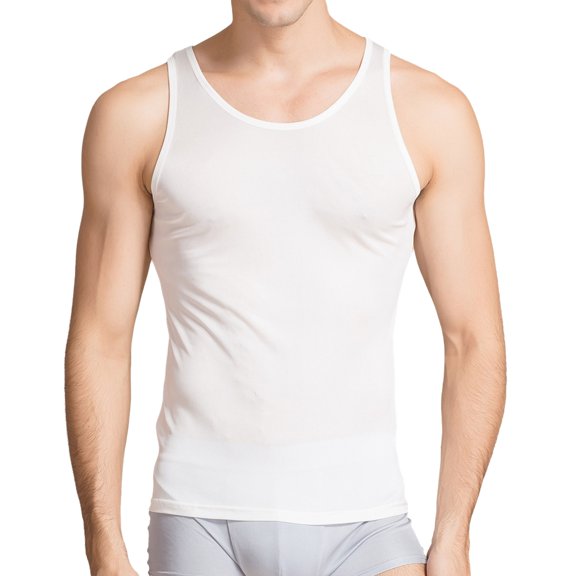 Mens Silk Shirts Sleeveless Workout Tank Top Mulberry Silk Vest Sports Base Layer Undershirt Breathable A Shirts
