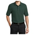thumbnail image 1 of Mens Silk Touch Polyester/Cotton Polo with Pocket Dark Green Small, 1 of 6