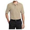 thumbnail image 1 of Mens Silk Touch Polyester/Cotton Polo with Pocket Stone 3X-Large, 1 of 6