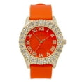 thumbnail image 1 of Mens Silver Big Rocks with Roman Numerals Fully Iced Out Colorful Dial Watch - ST10357 RN Single, 1 of 3
