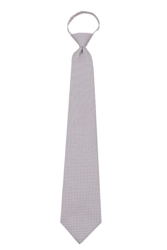 Mens Silver Zipper Pre-made Fashion Zipper Necktie Ties