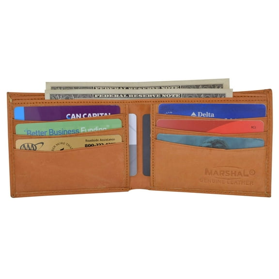 Mens Simple Classic Genuine Leather Bifold Wallet 58 CF