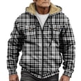thumbnail image 1 of Mens Simple Plus Velvet Medium To Long Thick Coat Jacket In Autumn And Winter Zipper Velvet Sweater, 1 of 7