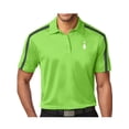 thumbnail image 1 of Mens Single Bowling Pin Premium Polo Shirt - Lime/Steel Grey, Small, 1 of 3