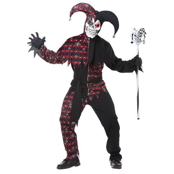 Mens Sinister Jester Halloween Costume