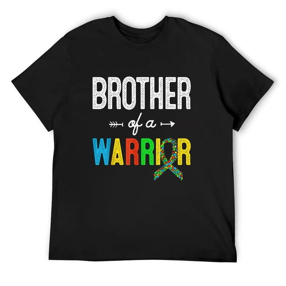 Mens Sister Of A Warrior Autism Awareness Support T-Shirt Black 4X-Large
