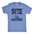 thumbnail image 1 of Mens Size Matters T Shirt Funny Fishing Lovers Huge Catch Joke Tee for Guys Graphic Tees, 1 of 9