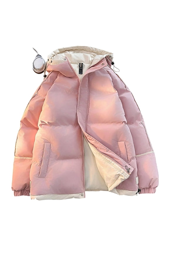 Mens Ski Jacket Waterproof Winter Coat Windproof Insulated Snowboard Parka with Drawsting Hood Thermal