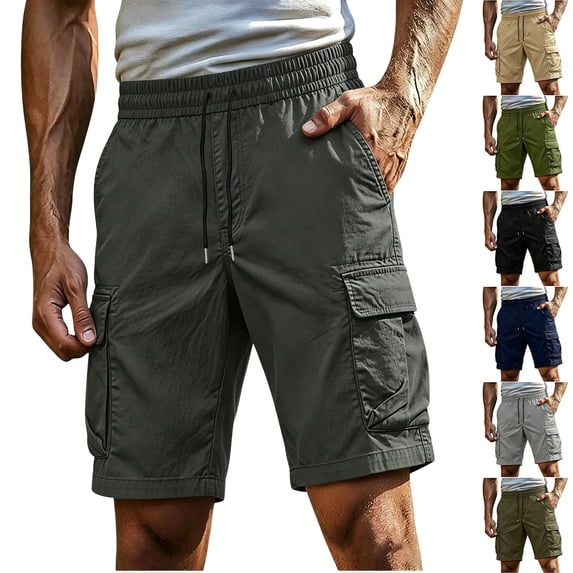 Mens Sleep Shorts Men's Workwear Pants Functional Hunting Gear Outdoor Commuting Casual Pants Dark Gray Xxxl
