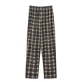 thumbnail image 1 of Mens Sleepwear Pajama Pants Big and Tall Casual Plaid Sleep Pants Loose Wide Leg Night Wear Bottoms Dark Gray, 3XL, 1 of 3