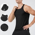 thumbnail image 1 of Mens Sleeveless A Shirts Crewneck Tank Tops Casual Lightweight Solid Color Pullover Slim Breathable Basic Gym Athletic Workout Running Vests, 1 of 8