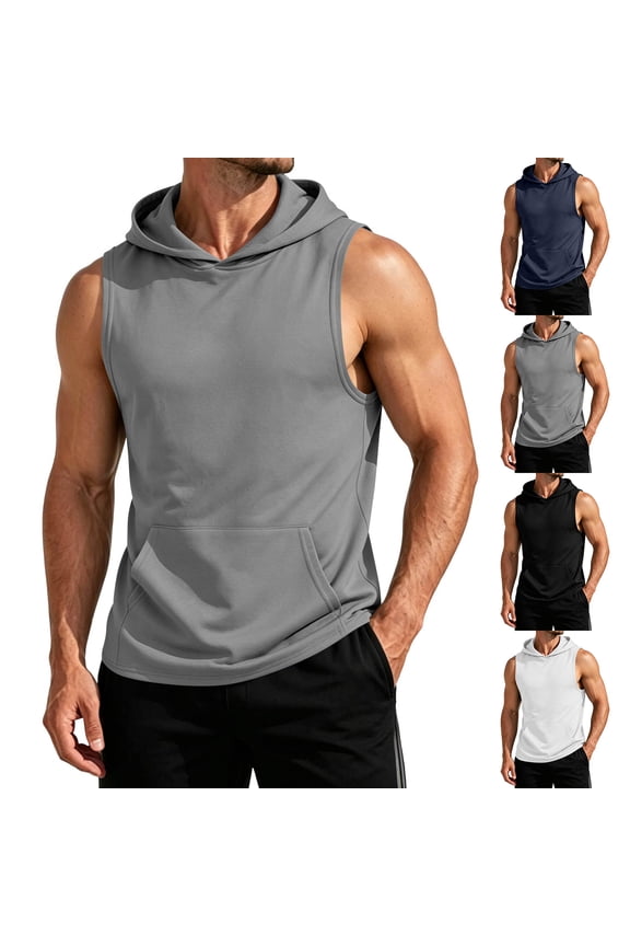 Mens Sleeveless Fitness Vest Bodybuilding Stringers Workout Tank Tops White 3XL
