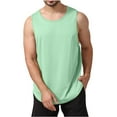 thumbnail image 1 of Mens Sleeveless Tank Tops Summer Causal Workout Muscle Gym Shirt Athletic Bodybuilding Loose Fit T Shirts, 1 of 7