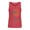 thumbnail image 1 of Mens Sleeveless Tank Tops Workout Gym Shirts Palm Tree Vintage Style T-Shirt,Hawaiian Tank Tops for Men Hawaii,Men Summer Surf Tank Tops, 1 of 4