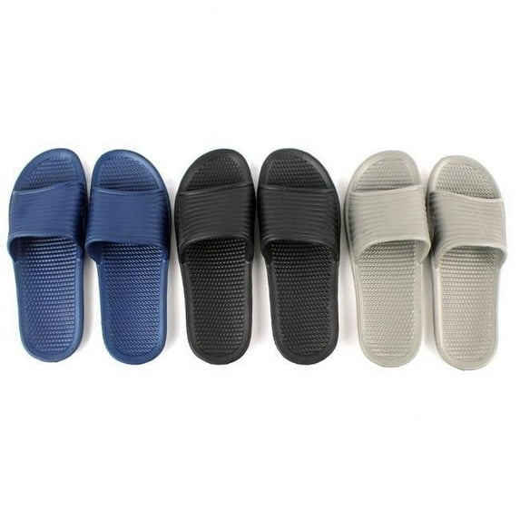Mens Slide Sandals, Assorted Color - Case of 36
