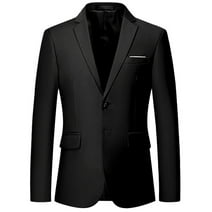 Charm Men's Casual Slim Fit One Button Suit Blazer Coat Jacket Tops Men Fashion And Suit Jacket ...