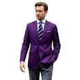 thumbnail image 1 of Mens Slim Fit Blazer Jacket Two-Button Notched Lapel Casual Suit Jacket, 1 of 4