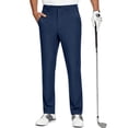 thumbnail image 1 of Mens Slim Fit Casual Work Bottoms Golf Dress Pants Quick Dry Straight Leg Trousers Blue XL, 1 of 7