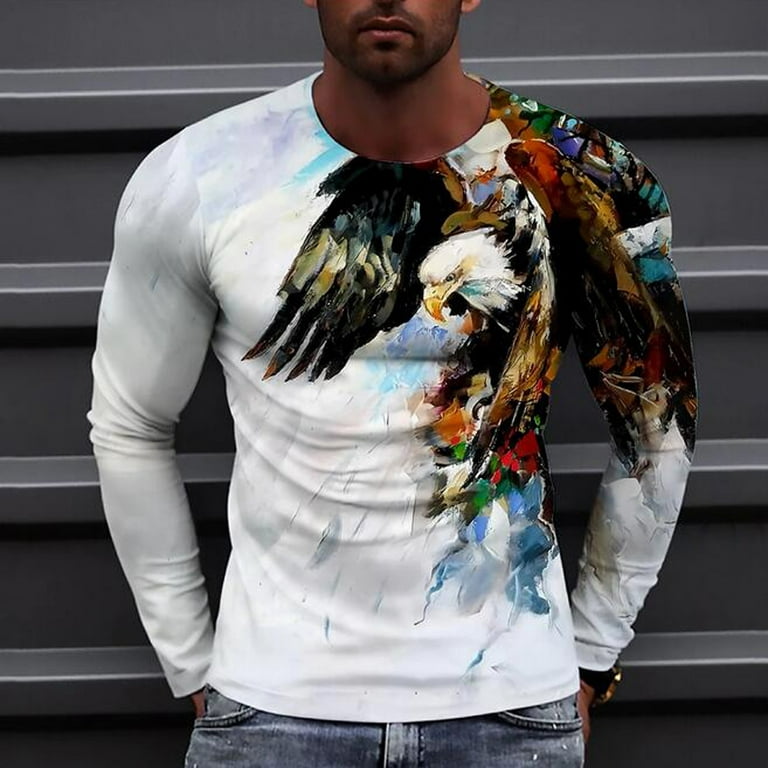  Men's Slim-Fit Long Sleeve T-Shirt Modern Fit T Shirts