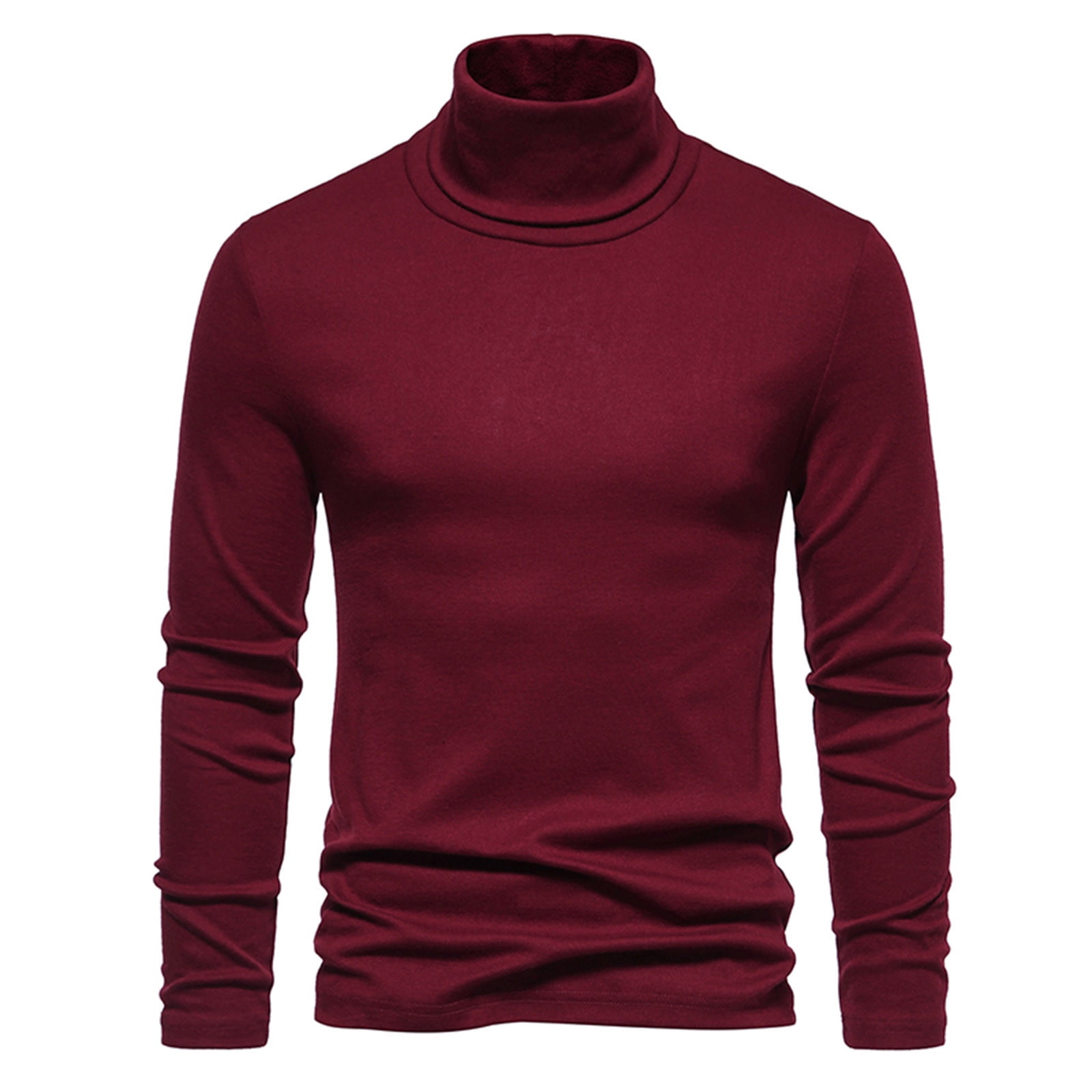 Mens ribbed slim fit knitted pullover turtleneck sweater hotsell