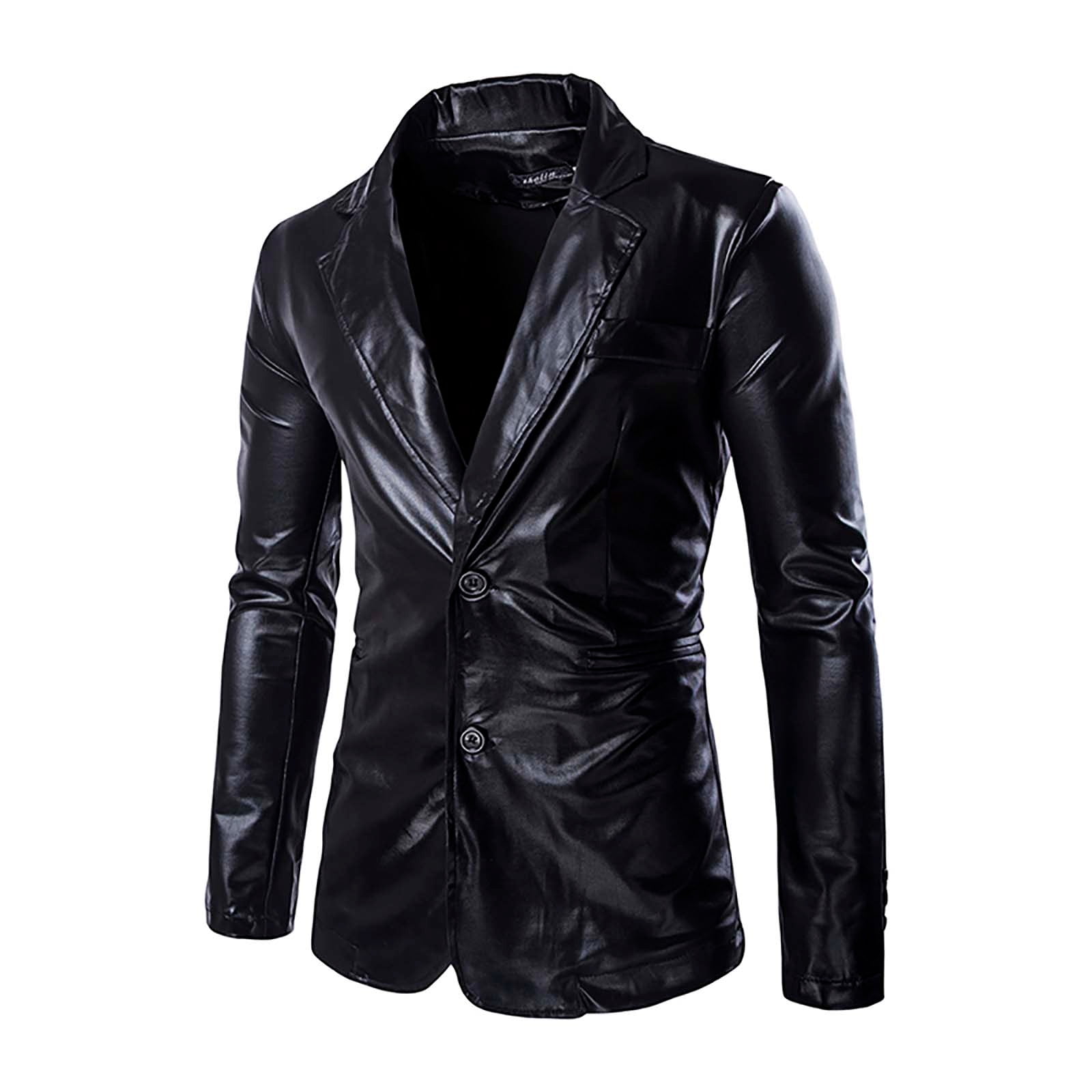 Tailored Fit Single Breasted One-Button Sequin Men's Party Jacket