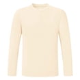 thumbnail image 1 of Mens Slim Fit Shirt Long Sleeve Quick Dry Athletic Workout Gym T-Shirt SPF Running Top Sport Undershirt Base Layer Big and Tall Size 4XL Beige, 1 of 6