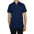 thumbnail image 1 of Mens Slim Fit Short Sleeve Button Up Dress Shirt (S- 5XL), 1 of 5