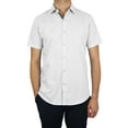 thumbnail image 1 of Mens Slim Fit Short Sleeve Button Up Dress Shirt (S- 5XL), 1 of 5