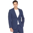 thumbnail image 1 of Mens Slim Fit Two Button Navy Seersucker Suit, 1 of 4