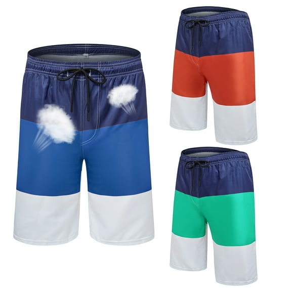 Mens Slim Quick Dry Swim Shorts Swim Trunks Mens Bathing Suits with Mesh Lining
