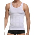 thumbnail image 1 of Mens Slimming Body Shaper Vest Shirt Abs Abdomen Slim Gym Workout Tummy Control Compression Tank Top Sleeveless Shapewear, 1 of 10