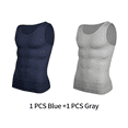 thumbnail image 1 of Mens Slimming Body Shaper Vest Shirt Abs Abdomen Slim Gym Workout Tummy Control Compression Tank Top Sleeveless Shapewear, 1 of 10