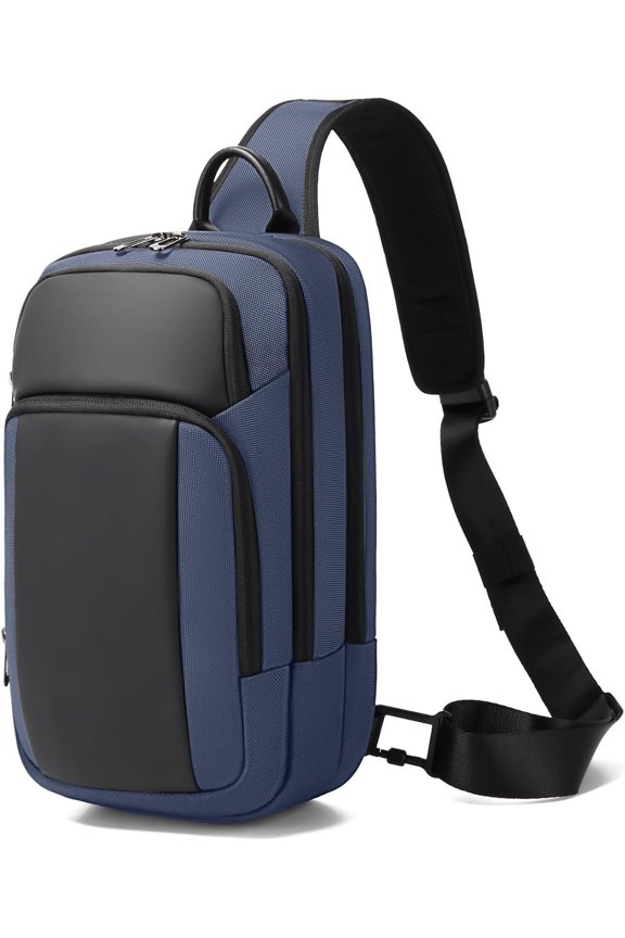 Mens Sling Bag, Large Bag for Men , Crossbody Bag Men with Separated Pad Compartment