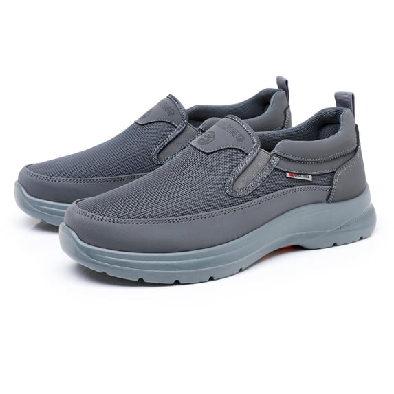Mens Slip On Shoes, Lightweight Breathable Mesh Sneakers, Non Slip Casual Shoes for Walking