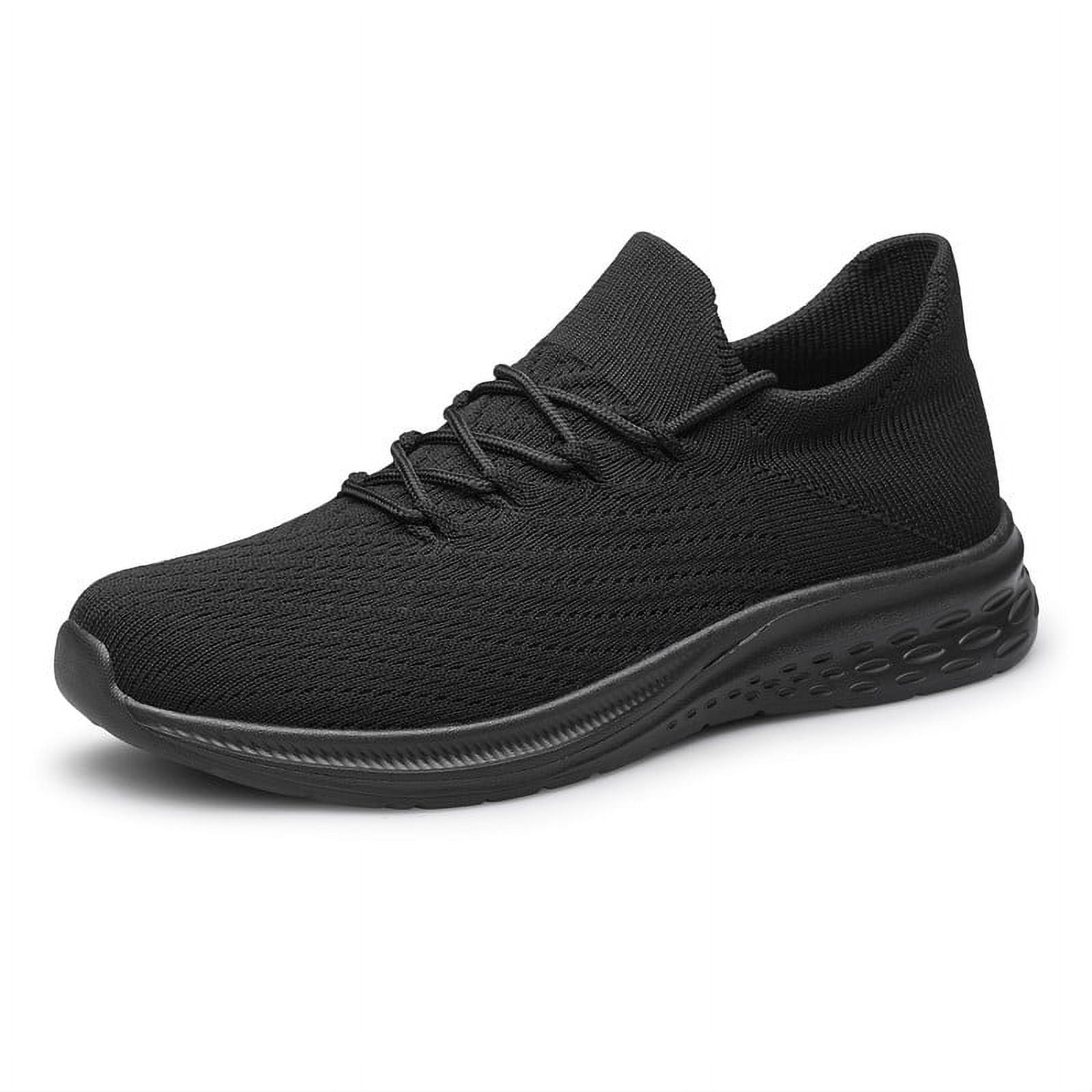 Mens Slip On Walking Shoes Lightweight Breathable Non Slip Running ...