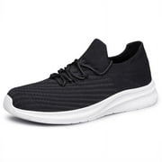 vibdiv Mens Slip On Walking Shoes Lightweight Breathable Non Slip Running Shoes Comfortable Fashion Sneakers for Men Black Size 11