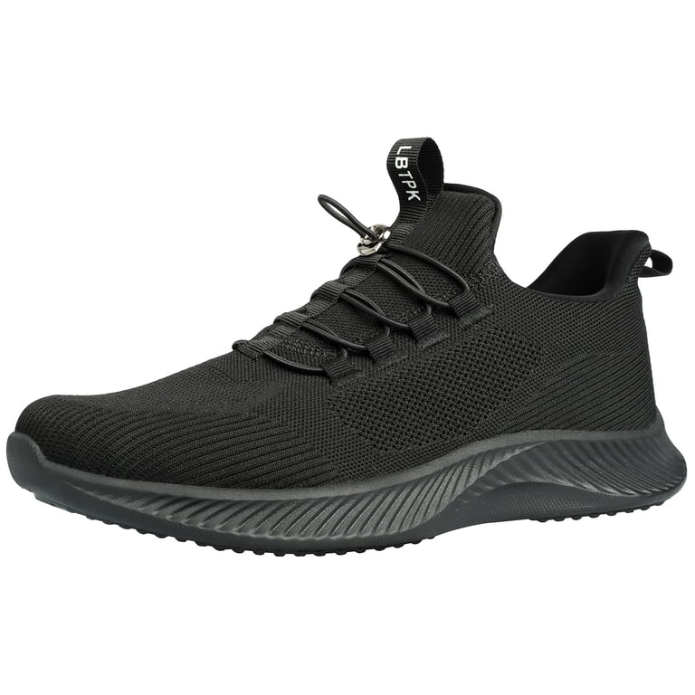 Mens Slip On Walking Shoes Mens Running Black Mesh Breathable Tennis Sneakers UAYOTSE Mens Walking Shoes Lightweight Breathe Mesh Running  main image 4