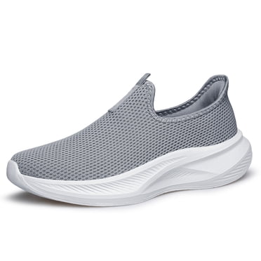 Absolute Footwear Men's Slip-On Running Sneakers - Breathable, Lightweight, Two-Tone Trainers (UK 7-12 / US 8-11)