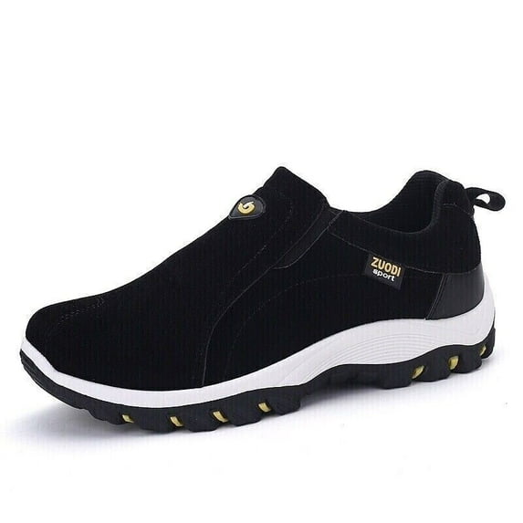Mens Slip on Trainers Waterproof Walking Ourdoor Hiking Shoes Casual Sneakers