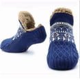 thumbnail image 1 of Mens Slipper Socks: Syphoria Winter Warm Fuzzy Socks, Thermal Cozy Non Slip Socks Fleece Home Socks, 1 Pair, 1 of 7
