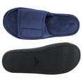 thumbnail image 1 of Mens Slippers,Breathable Open Toe Machine Washable Soft Sole Slippers for Indoor Outdoor Quiet Comfort,Slippers for Men,Navy,11-12, 1 of 9