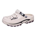thumbnail image 1 of Mens Slippers Breathable Outdoor Slide Sandals For – Casual Beach Garden Slippers With Open Toe And Semi Enclosed Design For Comfort And All Day Use ,Us Size:8, 1 of 6