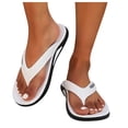 thumbnail image 1 of Mens Slippers,Men Slippers Non- Grip Thick Sole Slippers for Home Shower Comfort,Slippers for Men,White,7.5, 1 of 7