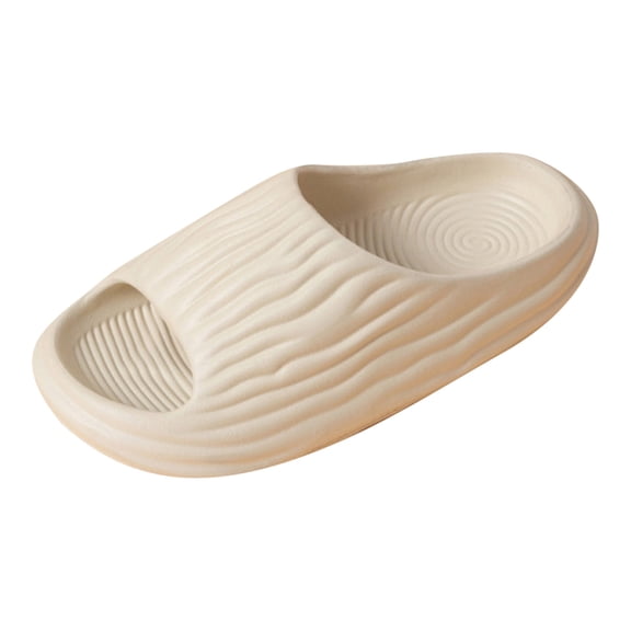 Mens Slippers,Men Slippers Pattern Design Flat Base Traction Slippers for Indoor Outdoor Support,Slippers for Men,White,10