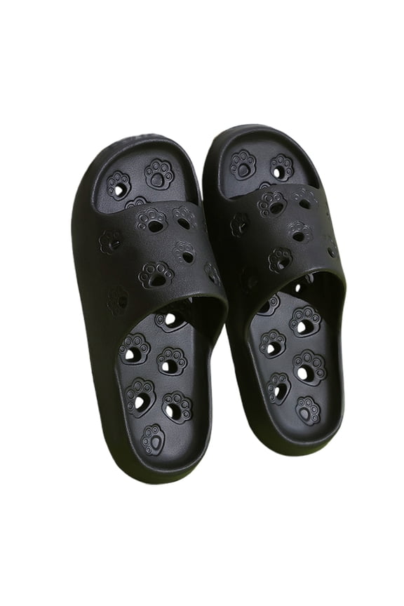 Mens Slippers,Men Water Slippers Breathable Mesh Slide Sandals Lightweight for Pool Beach Shower Wear,Slippers for Men,Black,10.5