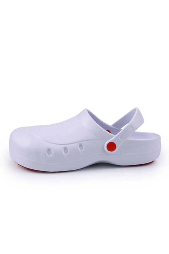 Mens Slippers,Non Chef Clogs Kitchen Work Shoes for Men Women Comfort Supportive Footwear,Slippers for Men,White,10.5