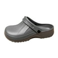 thumbnail image 1 of Mens Slippers,Non Chef Clogs Kitchen Work Shoes for Men Women Durable Comfort Footwear,Slippers for Men,Grey,7, 1 of 9