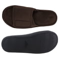 thumbnail image 1 of Mens Slippers,Open Toe Slides Soft Sole Machine Washable Design for Indoor Outdoor Quiet Comfort Wear,Slippers for Men,Coffee,13-14, 1 of 7