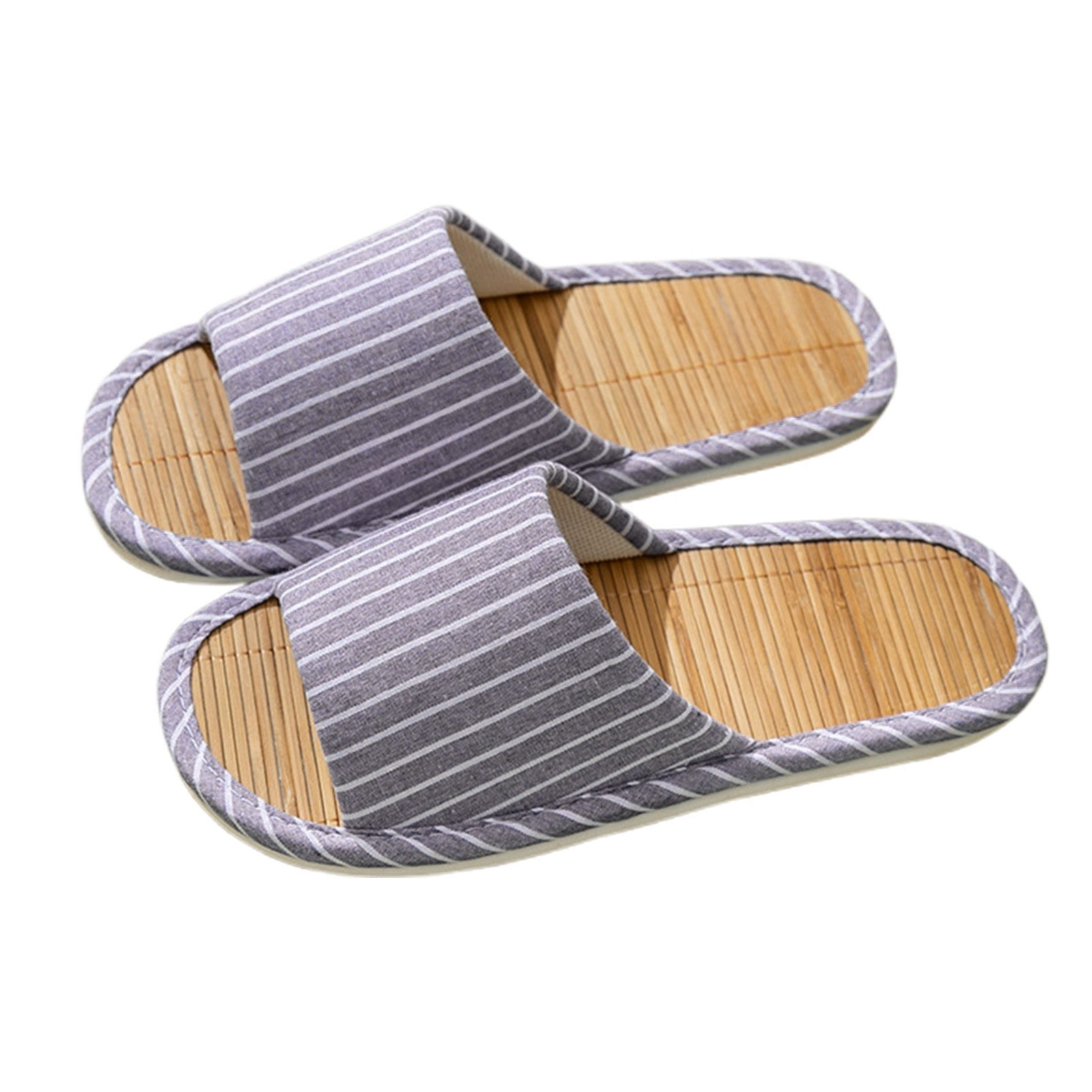 Mens Slippers Oprn Toe Breathable Slip On House Shoes Non Slip Comfortable Casual Indoor Outdoor Mens Slipper Size 42-43